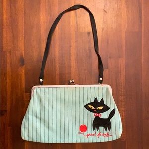 Vintage Paul Frank Black Kitty Clutch
